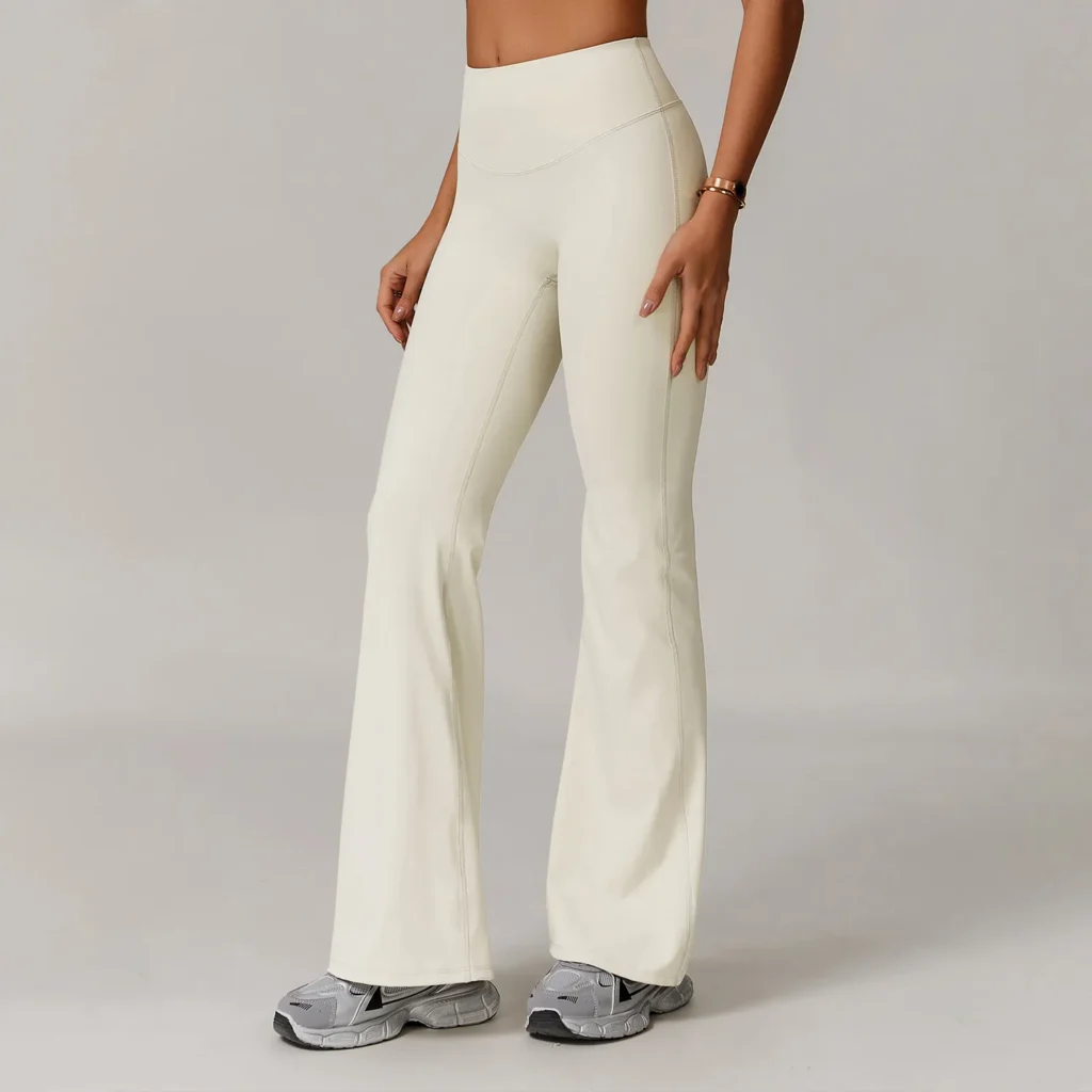 Wholesale Womens Sportswear Spark Leggings High Waist Yoga Flared Pants