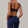 Spark Clothing Custom Athletic Apparel Square Neck Sports Bra Personalized Gym Wear