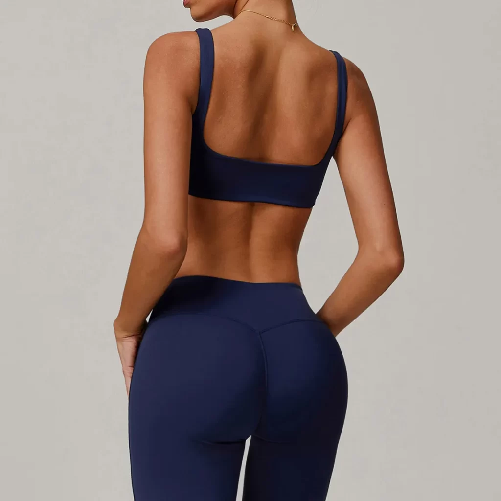 Spark Clothing Custom Athletic Apparel Square Neck Sports Bra Personalized Gym Wear