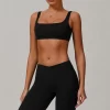 Spark Clothing Custom Athletic Apparel Square Neck Sports Bra Personalized Gym Wear