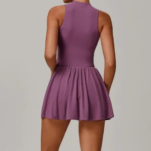Slim Fit Athletic Dress​ Womens Tennis Golf Dress​ Active Wear Manufacturers Workout Wear Wholesale Women's Yoga Jumpsuit