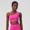 Lycra Wholesale Clothing Customized Bras Wave Shoulder Sports Bra Custom Active Wear yoga apparel manufacturers