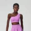 Lycra Wholesale Clothing Customized Bras Wave Shoulder Sports Bra Custom Active Wear yoga apparel manufacturers