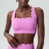 Spark Athletic Clothing Customized Lycra Bras Wave Cross Back Sports Bra