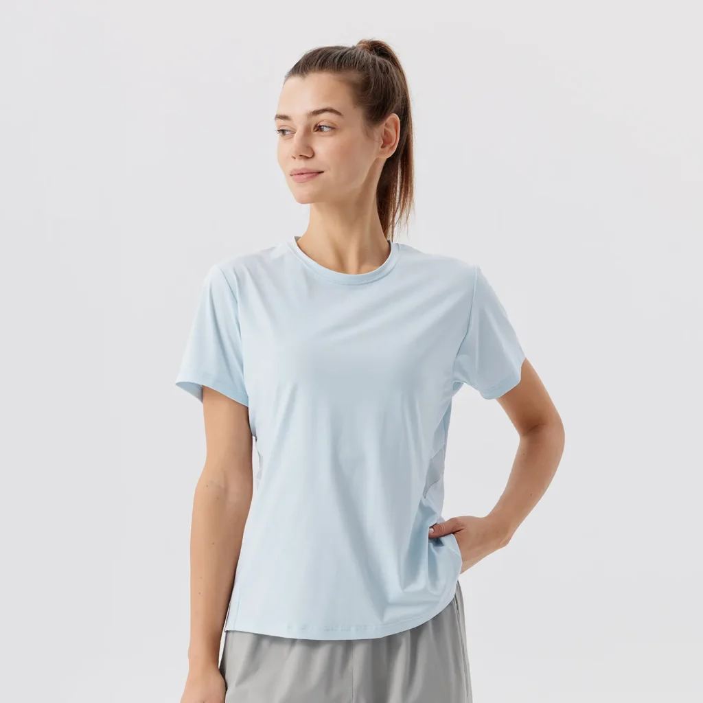 Bulk Workout Shirts Personalised Gym Shirts Breathable Shorts Sleeve Top