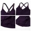 Custom Gym Apparel Womens Tennis Golf Dress with Built-in Bra Athletic Dresses