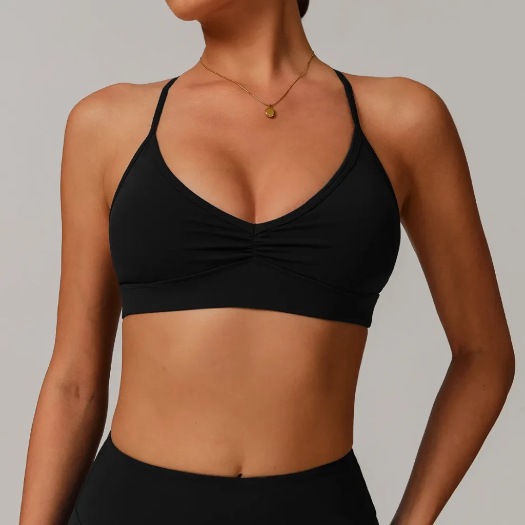 Wholesale Sports Clothing Bulk Bras Strappy Back Sports Bra for Women
