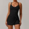 Custom Gym Apparel Womens Tennis Golf Dress with Built-in Bra Athletic Dresses personalised gym clothing