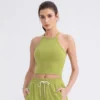 Wholesale Yoga Apparel Sports Bra Manufacturers Women Crew Neck Tank Top