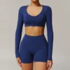 Fitness Apparel Manufacturers Wholesale Active Wear Long Sleeve Yoga Tops Premium Clothing Brands