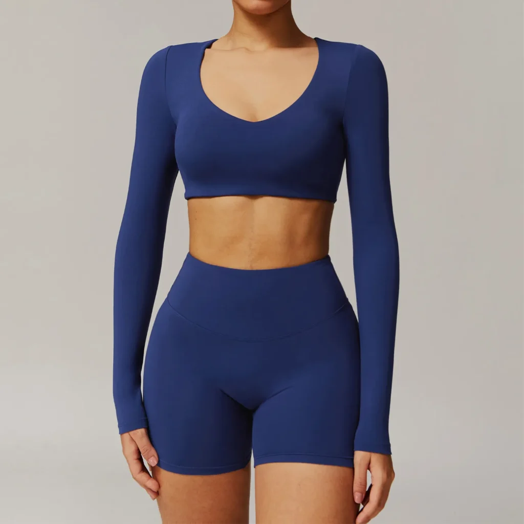 Fitness Apparel Manufacturers Wholesale Active Wear Long Sleeve Yoga Tops Premium Clothing Brands