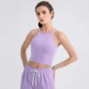 Wholesale Yoga Apparel Sports Bra Manufacturers Women Crew Neck Tank Top