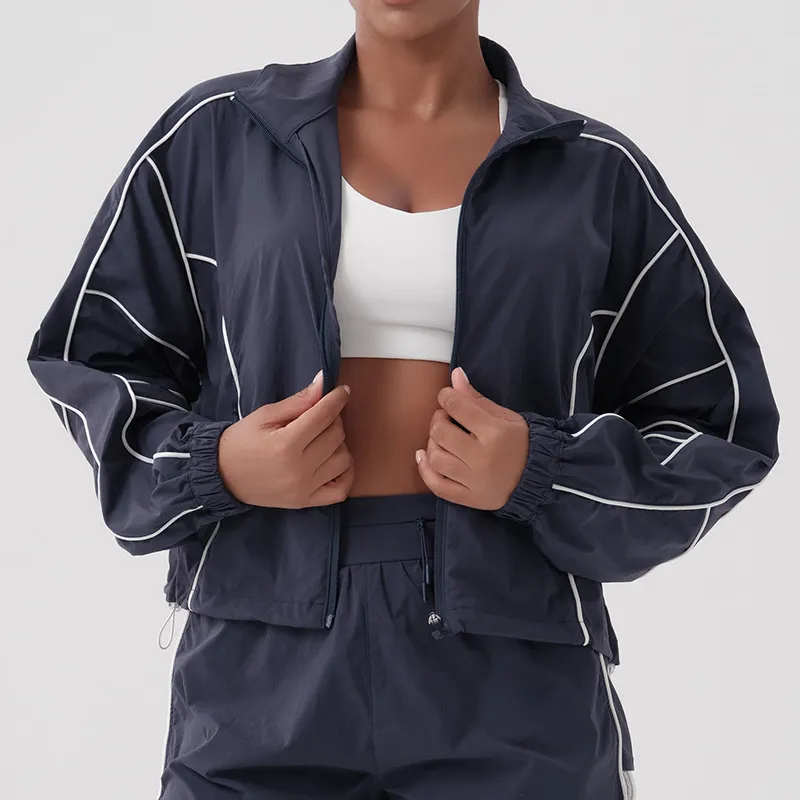 Fitness Clothing Manufacturer Bulk Athletic Apparel Gym Tennis Jacket Set