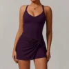 Custom Gym Apparel Womens Tennis Golf Dress with Built-in Bra Athletic Dresses