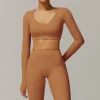 Fitness Apparel Manufacturers Wholesale Active Wear Long Sleeve Yoga Tops Premium Clothing Brands