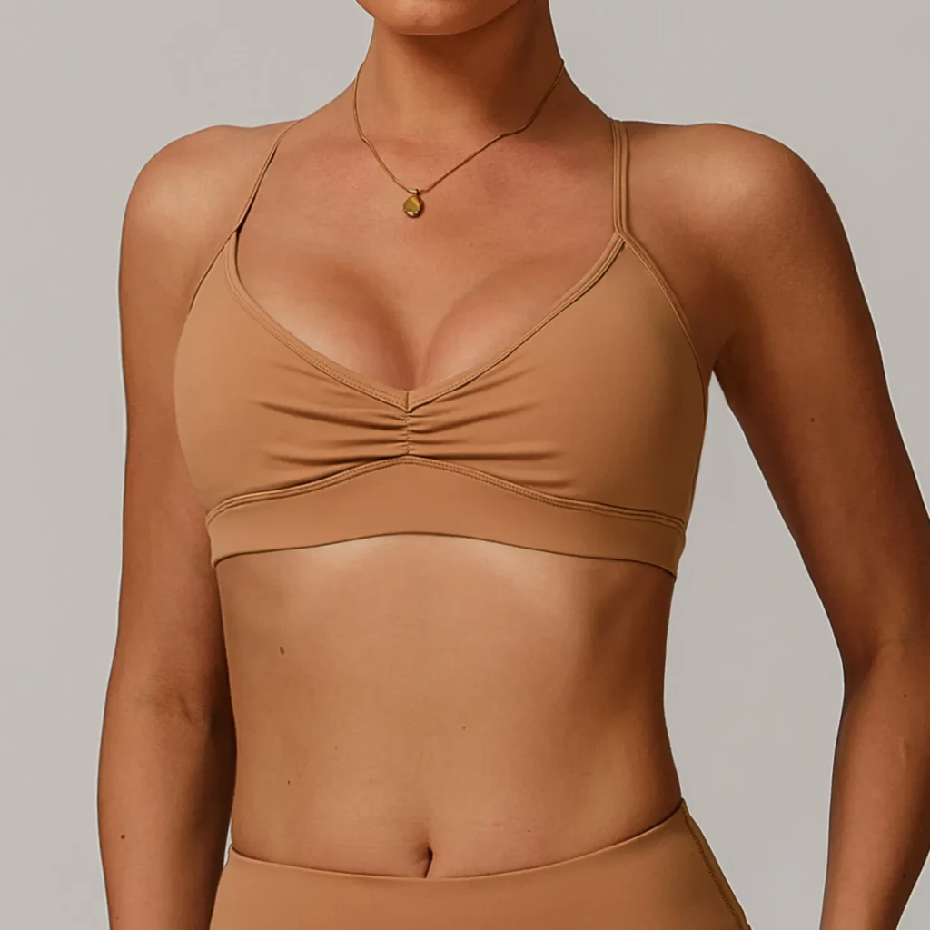 Wholesale Sports Clothing Bulk Bras Strappy Back Sports Bra for Women