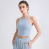 Wholesale Yoga Apparel Sports Bra Manufacturers Women Crew Neck Tank Top