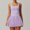 Wholesale Active Clothing Women's Yoga Jumpsuit Tennis Dress with Pockets