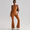 Sports Apparel Manufacturers Women's Yoga Jumpsuit Workout Bodysuit long pants athletic jumpsuit