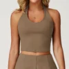 Sports Apparel Wholesale Backless Halter Tops for Women Yoga Crop Tank Tops