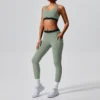 Custom Gym Wear Yoga Pants Manufacturers Wholesale Activewear Sets workout clothes manufacturer bulk athletic apparel