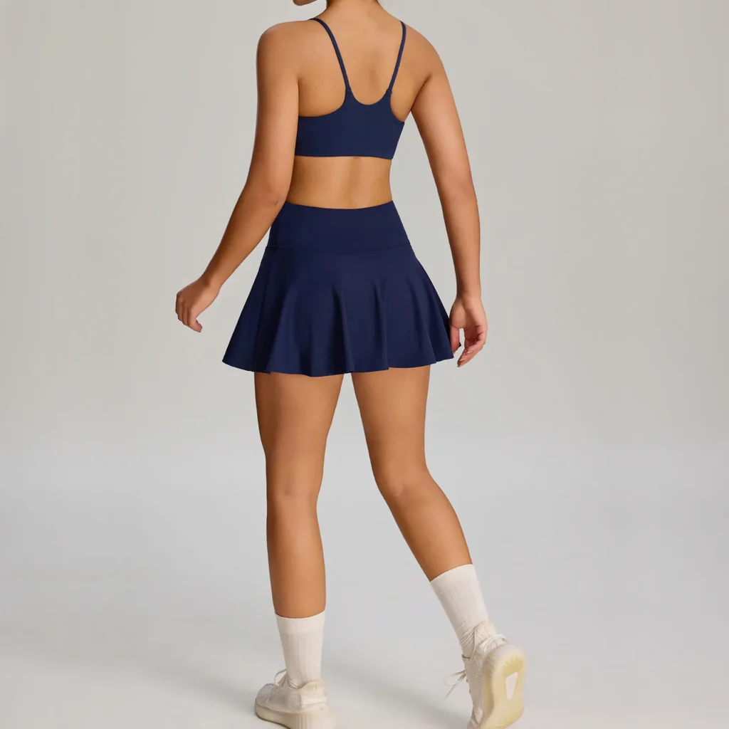 Wholesale Workout Clothing Customized Sports Bras Tennis Outfits Sets wholesale athletic clothing distributors