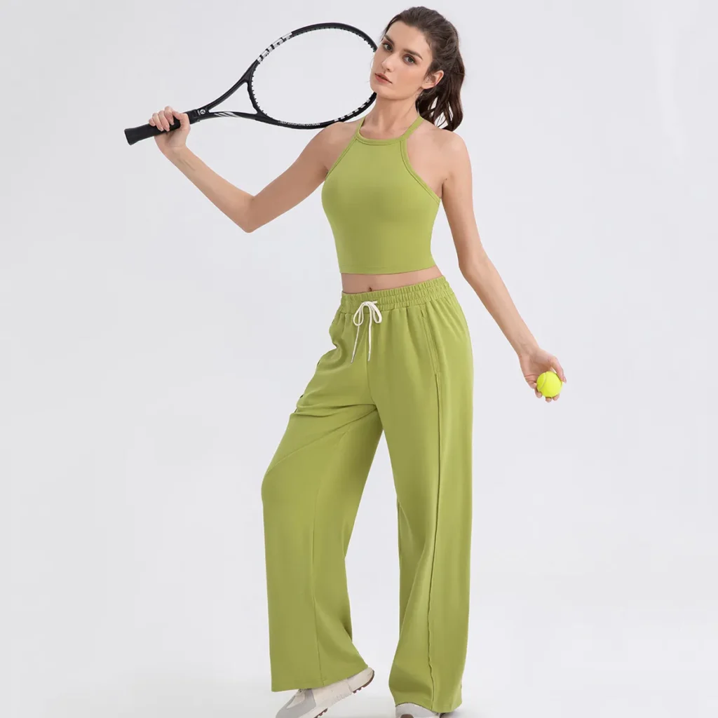 Wholesale Yoga Apparel Sports Bra Manufacturers Women Crew Neck Tank Top