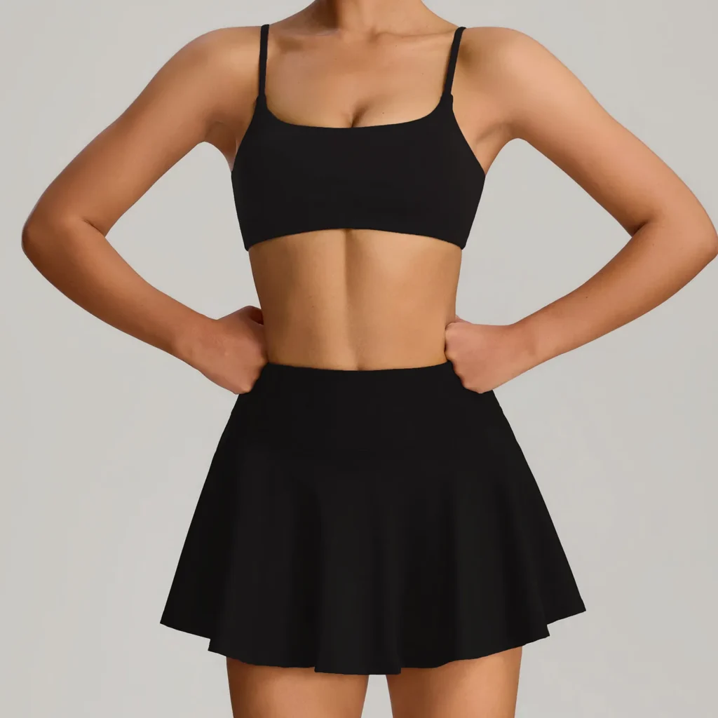 Wholesale Workout Clothing Customized Sports Bras Tennis Outfits Sets