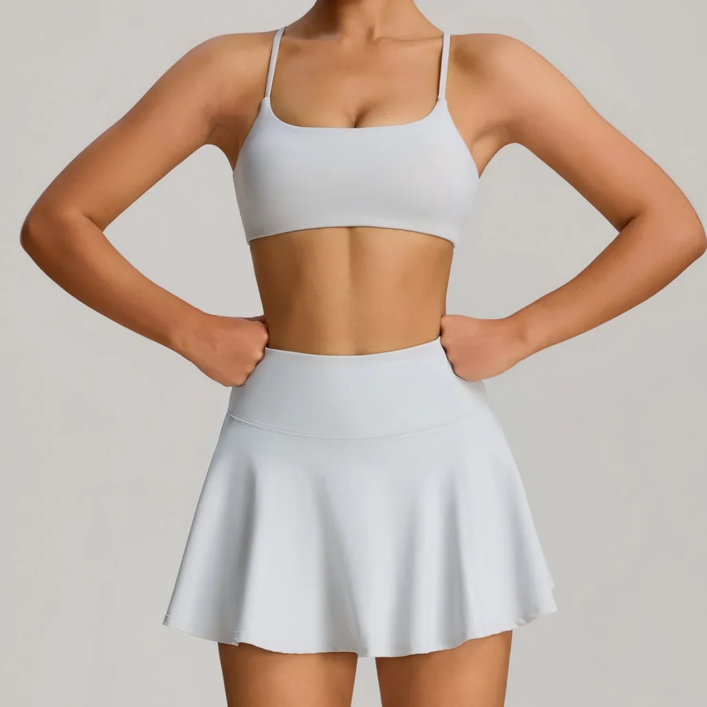 Wholesale Workout Clothing Customized Sports Bras Tennis Outfits Sets