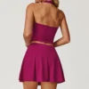 Sports Apparel Wholesale Backless Halter Tops for Women Yoga Crop Tank Tops