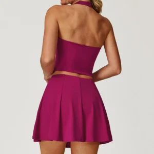 Sports Apparel Wholesale Backless Halter Tops for Women Yoga Crop Tank Tops