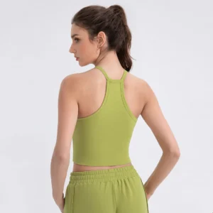 Wholesale Yoga Apparel Sports Bra Manufacturers Women Crew Neck Tank Top