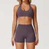 Custom Workout Apparel Backless Halter Fitness Bra Wholesale Sports Bra