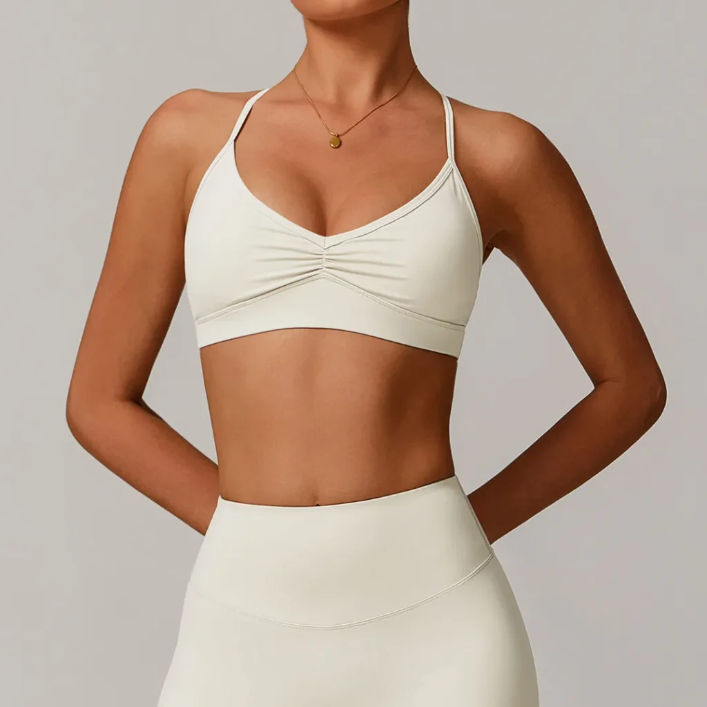 Wholesale Sports Clothing Bulk Bras Strappy Back Sports Bra for Women