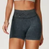 Seamless Gym Shorts​ Custom Gym Wear Manufacturers Sand Washed Workout Shorts