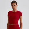 Short Sleeve Athletic Shirts​ Yoga Clothing Manufacturers​ Crew Neck T Shirts