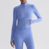 Slim Fit Workout Jackets Athletic Jackets with Thumb Holes Wholesale Activewear