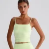 Wholesale Yoga Clothes Customized Bras Workout Crop Tank Top with Built in Bra