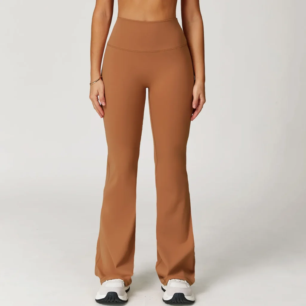 Flared Yoga Pants​ Wholesale Sports Clothing High Waist Butt Lifting Wide Leg Yoga Pants