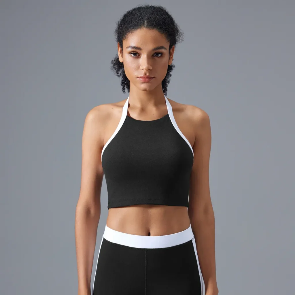 Gym Wear Tank Top Bulk Athletic Apparel Halter Sports Bra Activewear Manufacturer