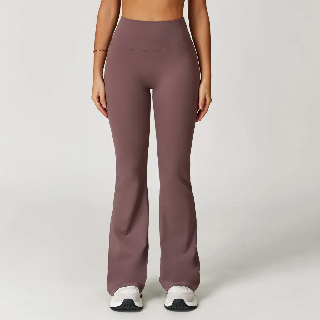 Flared Yoga Pants​ Wholesale Sports Clothing High Waist Butt Lifting Wide Leg Yoga Pants