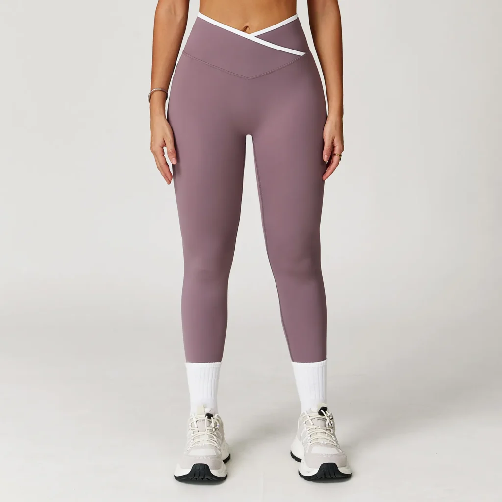 High Waist Yoga Pants Workout Leggings No Front Seam Wholesale Leggings Suppliers