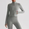 Slim Fit Workout Jackets Athletic Jackets with Thumb Holes Wholesale Activewear