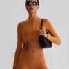 Wholesale Exercise Clothing Long Sleeve Yoga Tops Cropped Jackets In Bulk