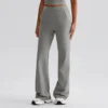 Wholesale Yoga Clothes High Waist Wide Leg Yoga Pants Flare Sweatpants with Pockets