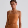Wholesale Yoga Clothes Customized Bras Workout Crop Tank Top with Built in Bra