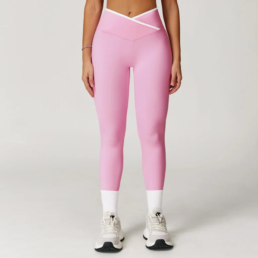 High Waist Yoga Pants Workout Leggings No Front Seam Wholesale Leggings Suppliers