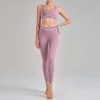 Custom Gym Wear Running Sport Manufacturers Wholesale Two Piece Fitness Set