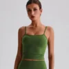 Wholesale Yoga Clothes Customized Bras Workout Crop Tank Top with Built in Bra