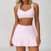 Custom Tennis Skirts Set Gym Apparel Manufacturer Wholesale Workout Clothes